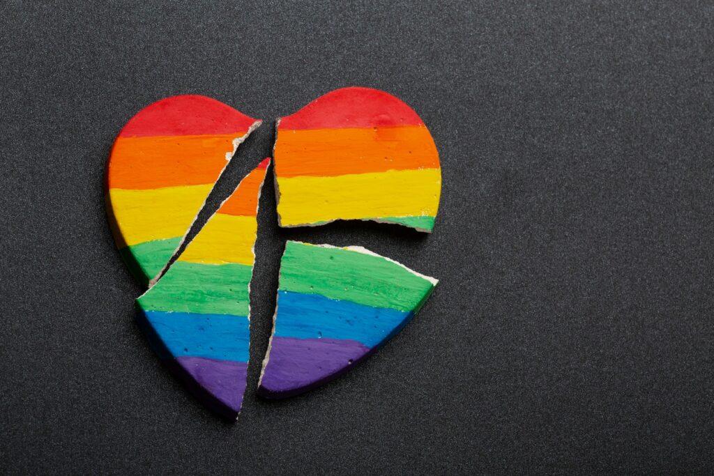 Rainbow Broken Heart