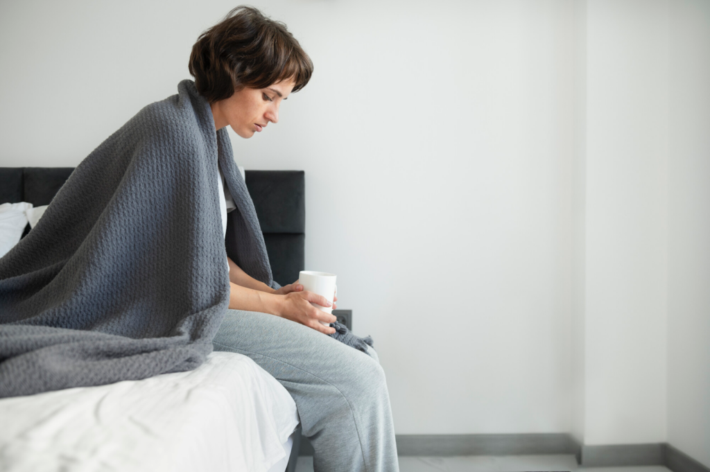 Woman not feeling well due to Asymptomatic UTI