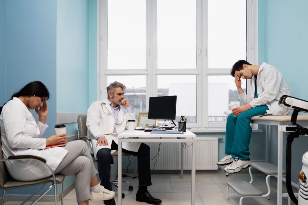 Healthcare professionals under pressure